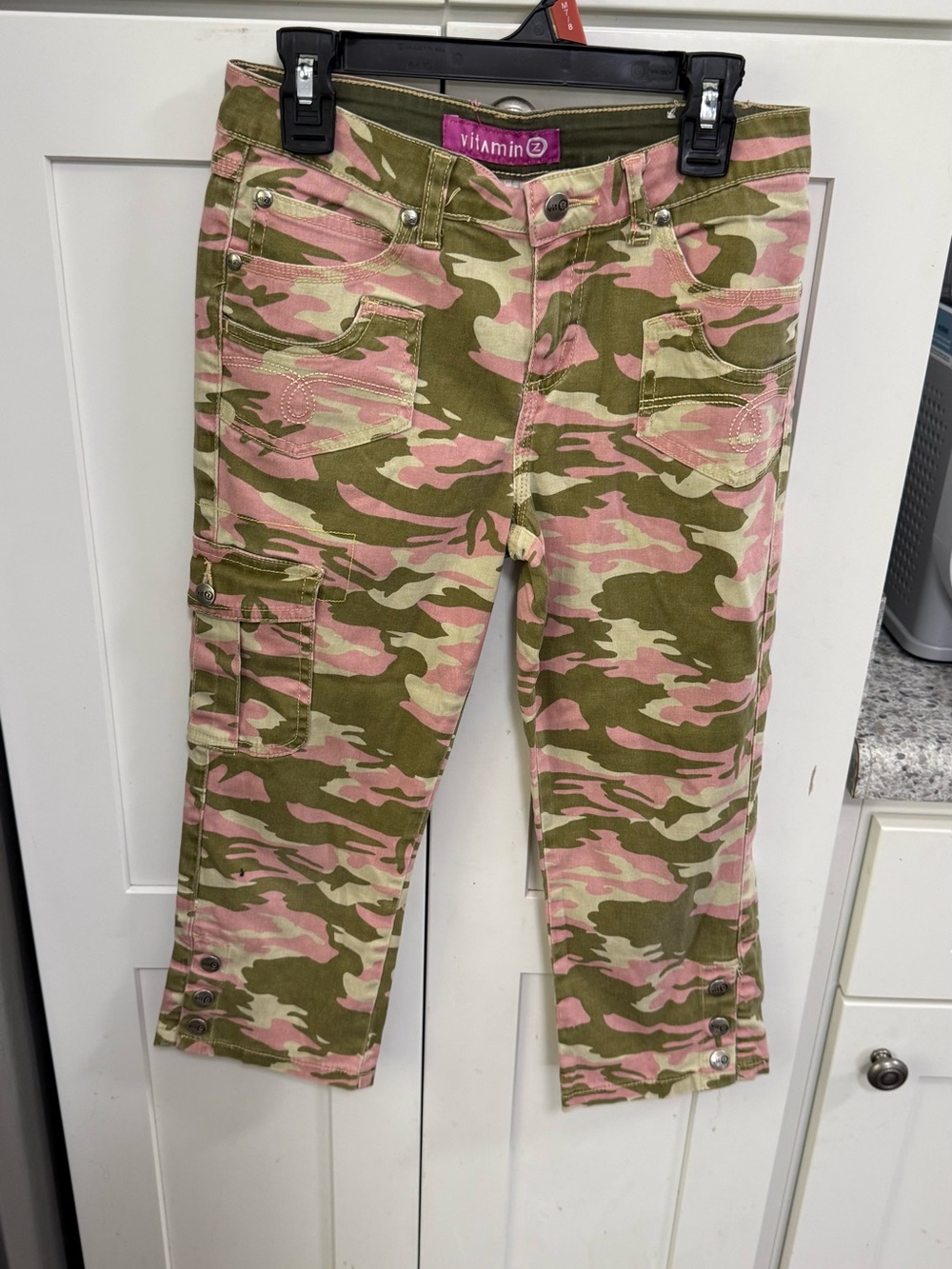 Vitamin A Pink & Olive Camo Cargo Capris